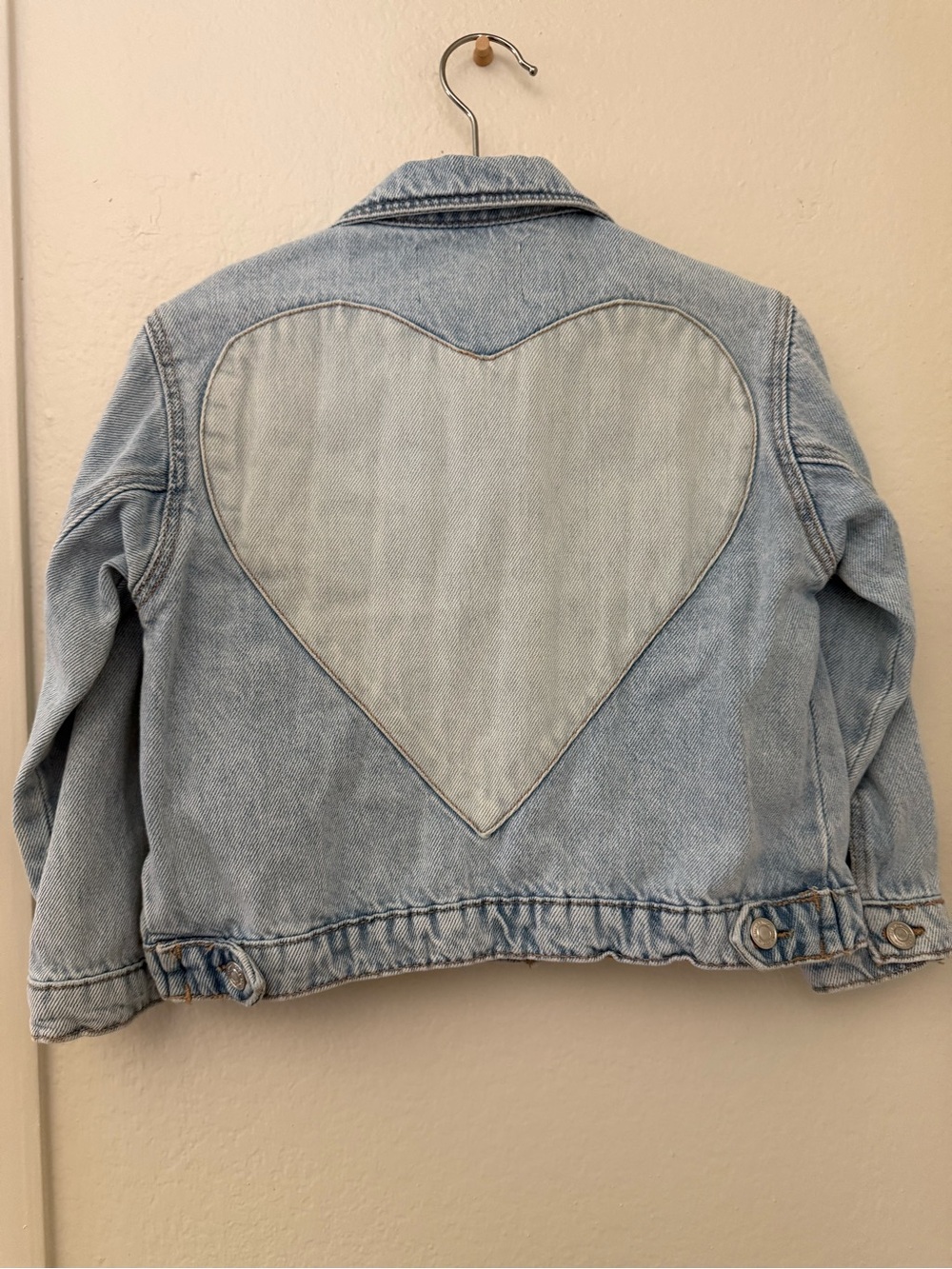 ZARA Girls Heart Denim Jacket 3-4Y